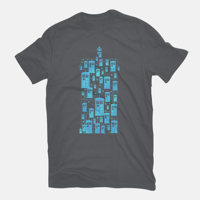 Tardis Time Machine-Womens-Fitted-Tee-sachpica