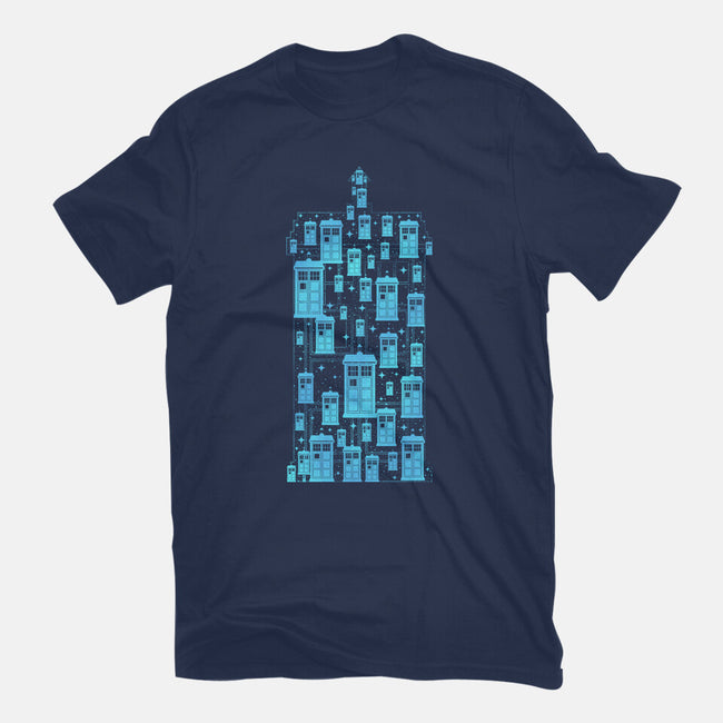 Tardis Time Machine-Womens-Fitted-Tee-sachpica