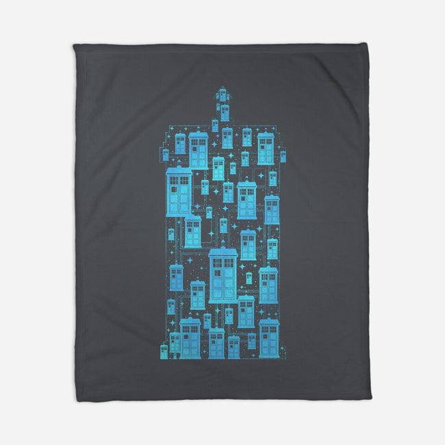 Tardis Time Machine-None-Fleece-Blanket-sachpica