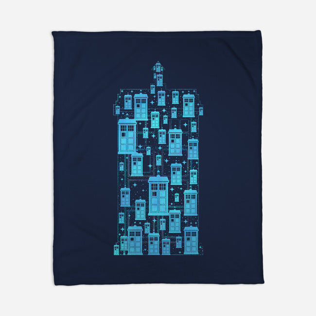 Tardis Time Machine-None-Fleece-Blanket-sachpica