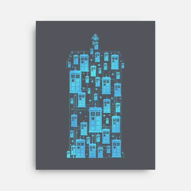 Tardis Time Machine-None-Stretched-Canvas-sachpica