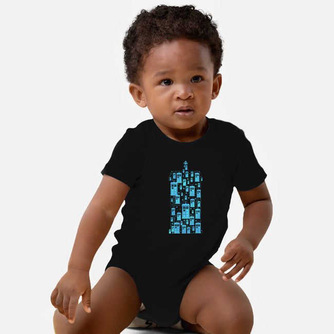 Tardis Time Machine-Baby-Basic-Onesie-sachpica