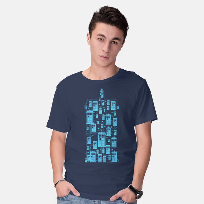 Tardis Time Machine-Mens-Basic-Tee-sachpica