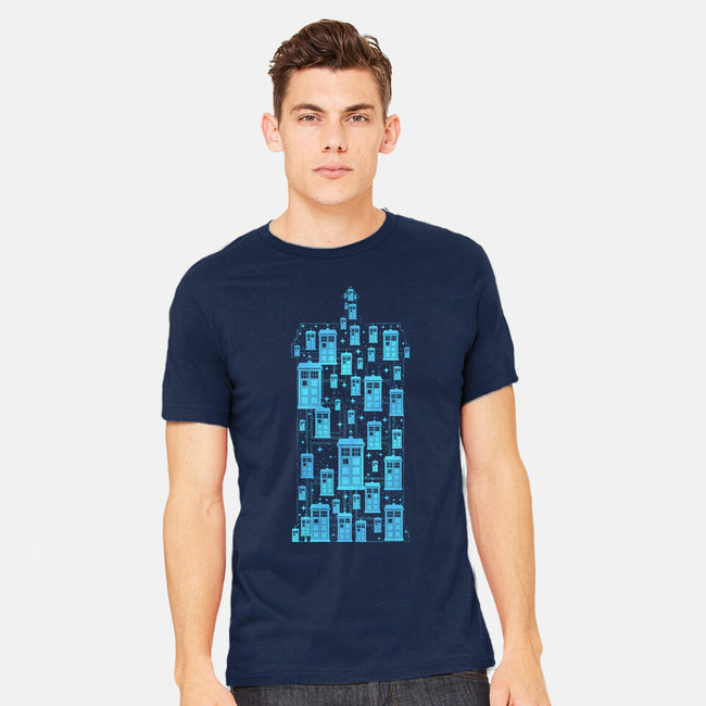 Tardis Time Machine-Mens-Heavyweight-Tee-sachpica