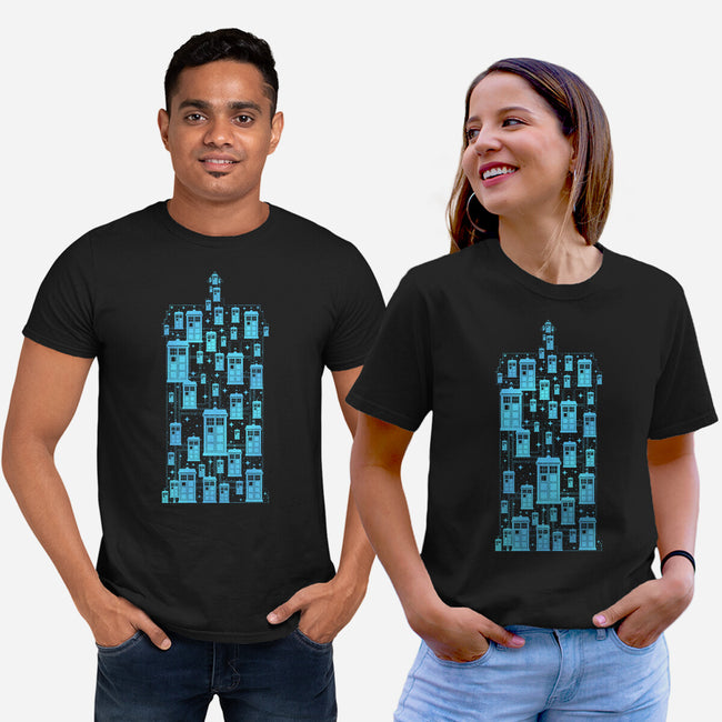 Tardis Time Machine-Unisex-Basic-Tee-sachpica