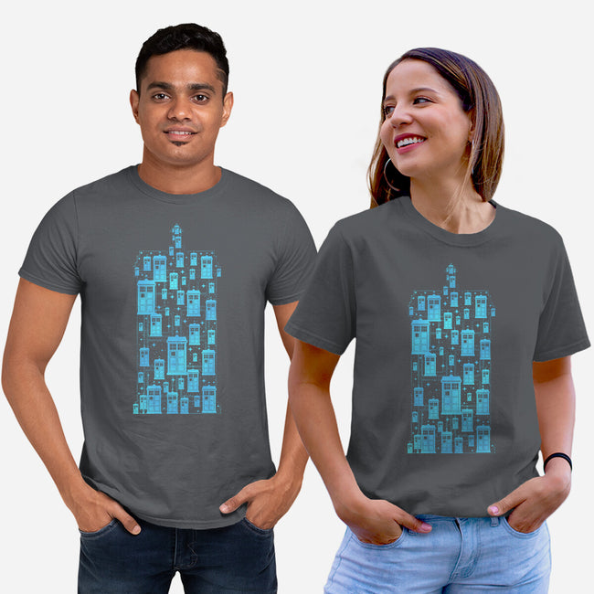 Tardis Time Machine-Unisex-Basic-Tee-sachpica