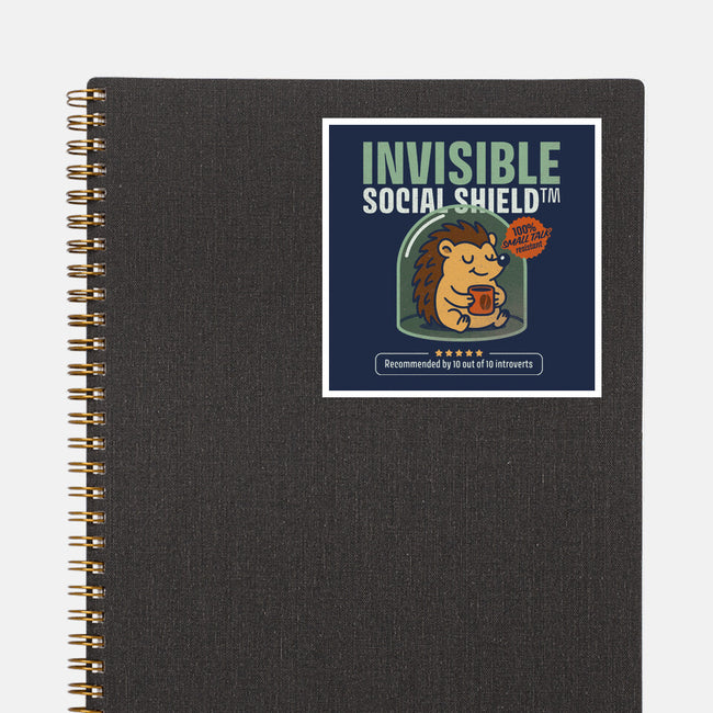 Invisible Social Shield-None-Glossy-Sticker-Popnotic