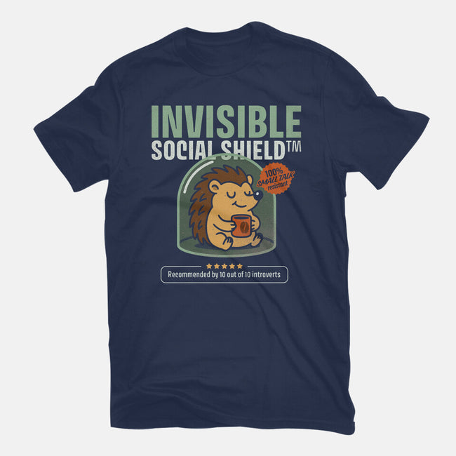 Invisible Social Shield-Womens-Fitted-Tee-Popnotic