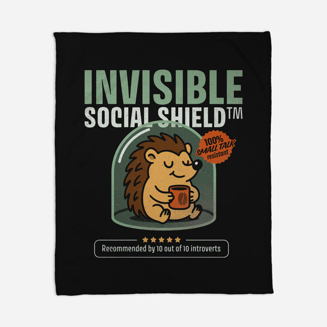 Invisible Social Shield-None-Fleece-Blanket-Popnotic