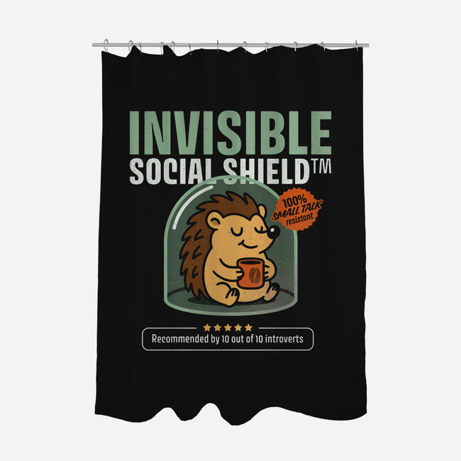 Invisible Social Shield-None-Polyester-Shower Curtain-Popnotic