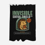 Invisible Social Shield-None-Polyester-Shower Curtain-Popnotic