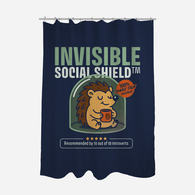 Invisible Social Shield-None-Polyester-Shower Curtain-Popnotic