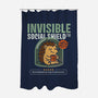 Invisible Social Shield-None-Polyester-Shower Curtain-Popnotic