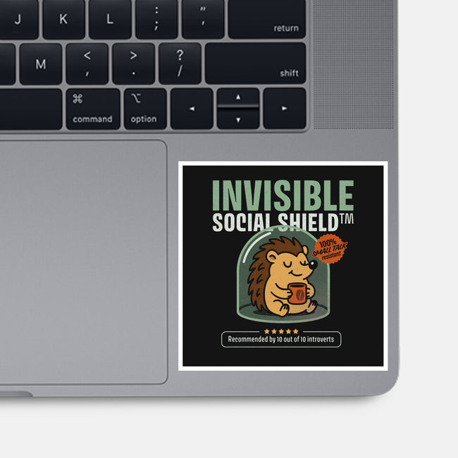 Invisible Social Shield-None-Glossy-Sticker-Popnotic