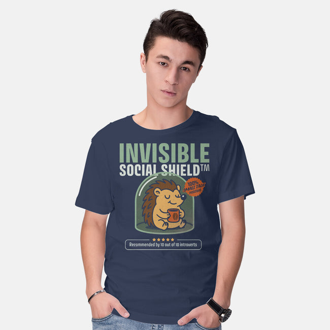 Invisible Social Shield-Mens-Basic-Tee-Popnotic