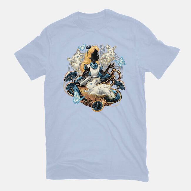Enchanting Wonderland-Womens-Fitted-Tee-glitchygorilla