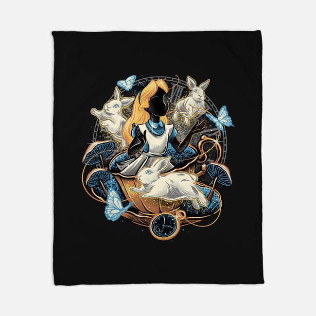 Enchanting Wonderland-None-Fleece-Blanket-glitchygorilla