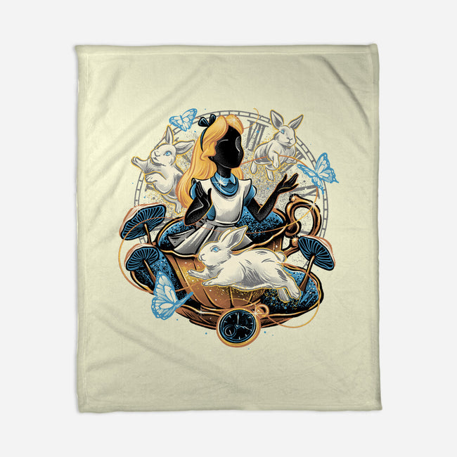 Enchanting Wonderland-None-Fleece-Blanket-glitchygorilla