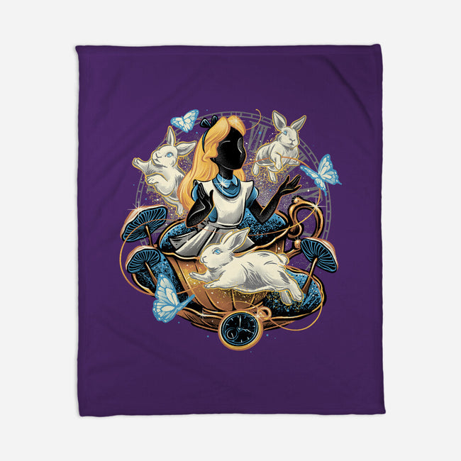 Enchanting Wonderland-None-Fleece-Blanket-glitchygorilla