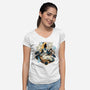 Enchanting Wonderland-Womens-V-Neck-Tee-glitchygorilla