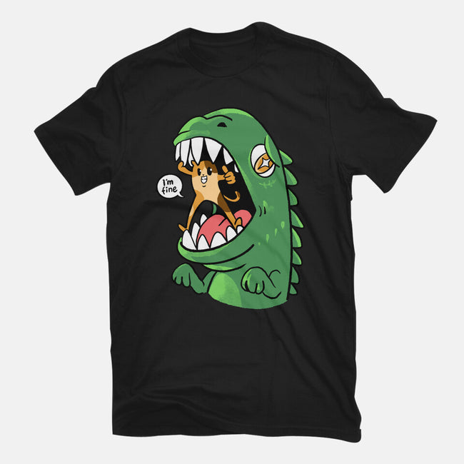 Zero Fear Cat-Womens-Fitted-Tee-spoilerinc
