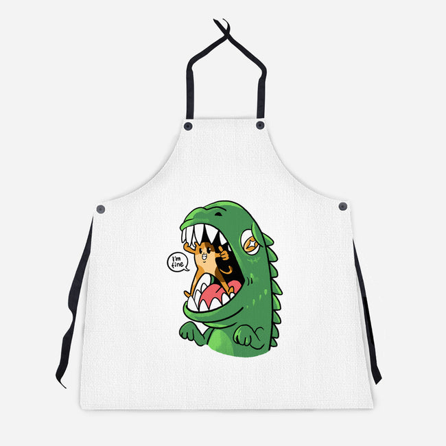 Zero Fear Cat-Unisex-Kitchen-Apron-spoilerinc