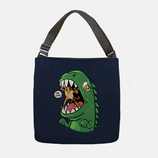 Zero Fear Cat-None-Adjustable Tote-Bag-spoilerinc