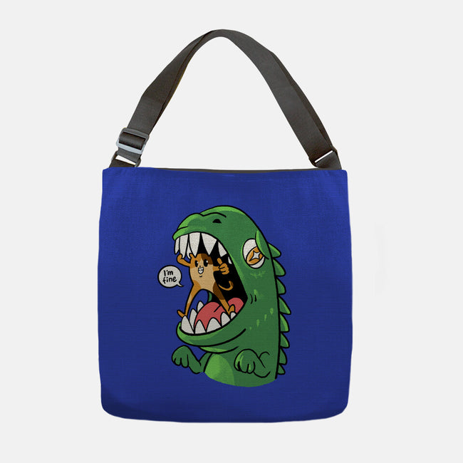 Zero Fear Cat-None-Adjustable Tote-Bag-spoilerinc