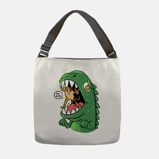 Zero Fear Cat-None-Adjustable Tote-Bag-spoilerinc