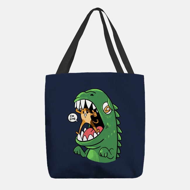 Zero Fear Cat-None-Basic Tote-Bag-spoilerinc