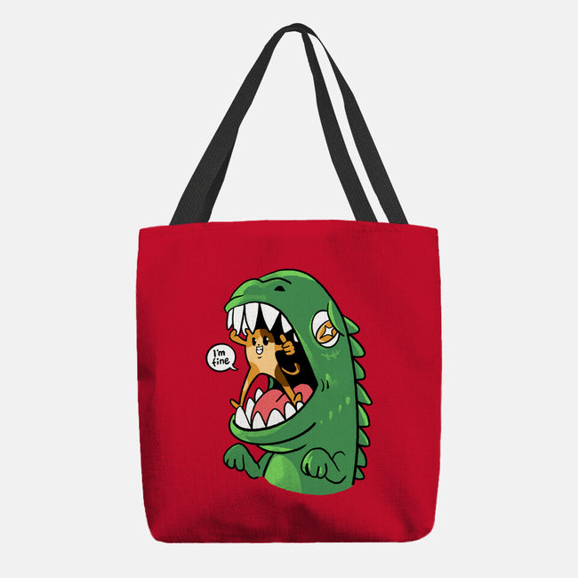 Zero Fear Cat-None-Basic Tote-Bag-spoilerinc