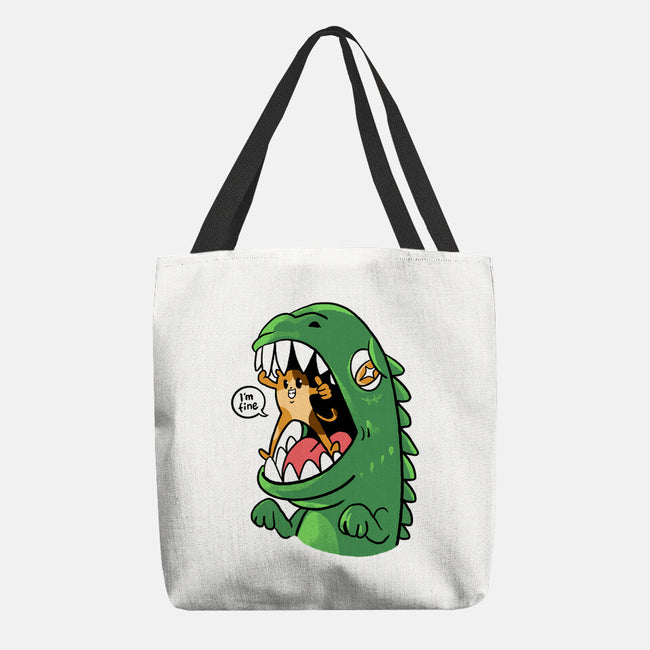 Zero Fear Cat-None-Basic Tote-Bag-spoilerinc