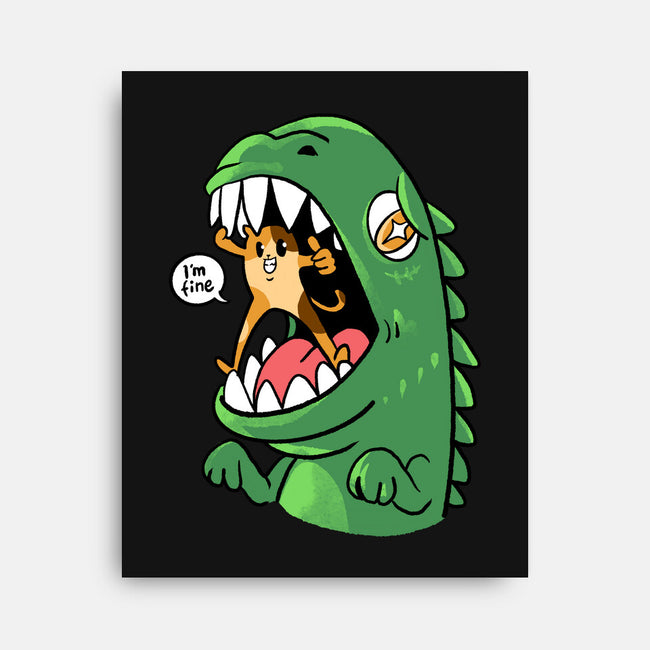 Zero Fear Cat-None-Stretched-Canvas-spoilerinc