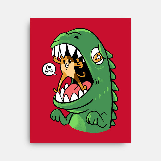 Zero Fear Cat-None-Stretched-Canvas-spoilerinc