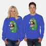 Zero Fear Cat-Unisex-Crew Neck-Sweatshirt-spoilerinc