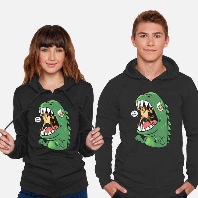 Zero Fear Cat-Unisex-Pullover-Sweatshirt-spoilerinc