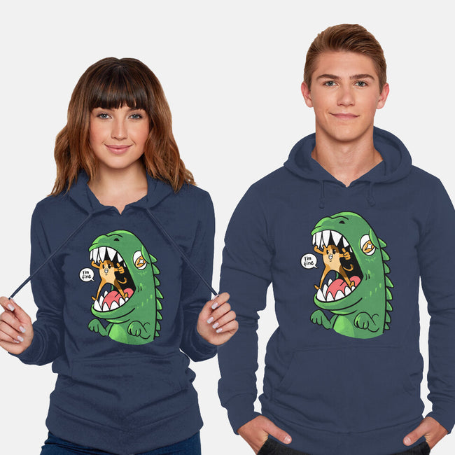 Zero Fear Cat-Unisex-Pullover-Sweatshirt-spoilerinc