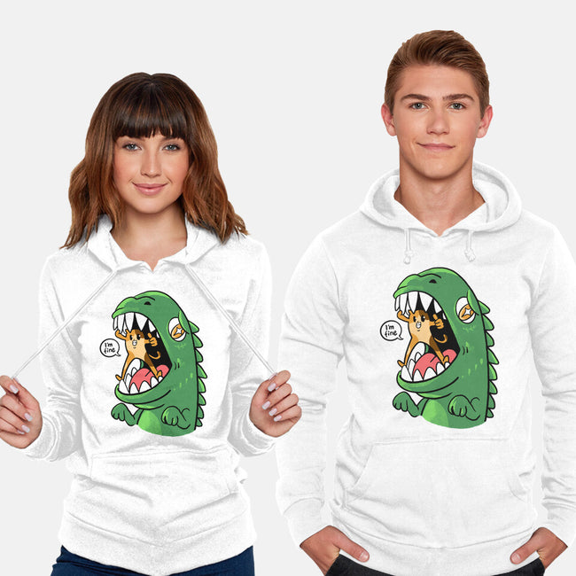 Zero Fear Cat-Unisex-Pullover-Sweatshirt-spoilerinc