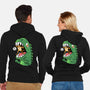 Zero Fear Cat-Unisex-Zip-Up-Sweatshirt-spoilerinc