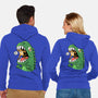 Zero Fear Cat-Unisex-Zip-Up-Sweatshirt-spoilerinc