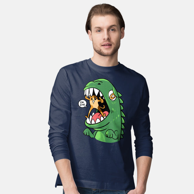 Zero Fear Cat-Mens-Long Sleeved-Tee-spoilerinc