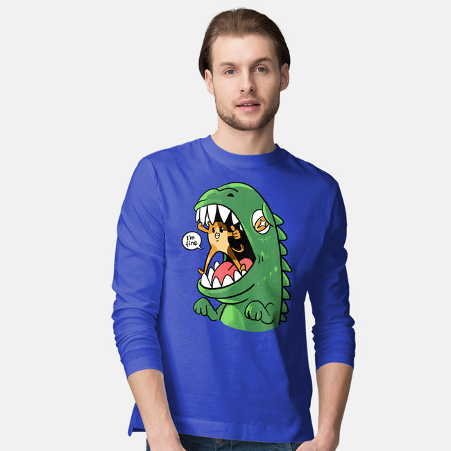 Zero Fear Cat-Mens-Long Sleeved-Tee-spoilerinc