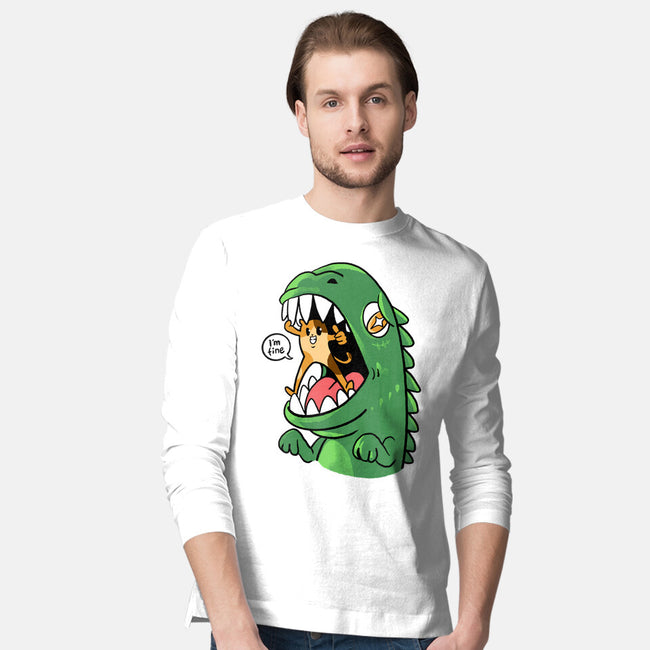Zero Fear Cat-Mens-Long Sleeved-Tee-spoilerinc
