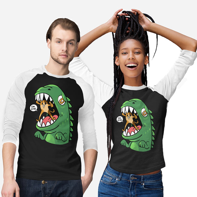 Zero Fear Cat-Unisex-Baseball-Tee-spoilerinc