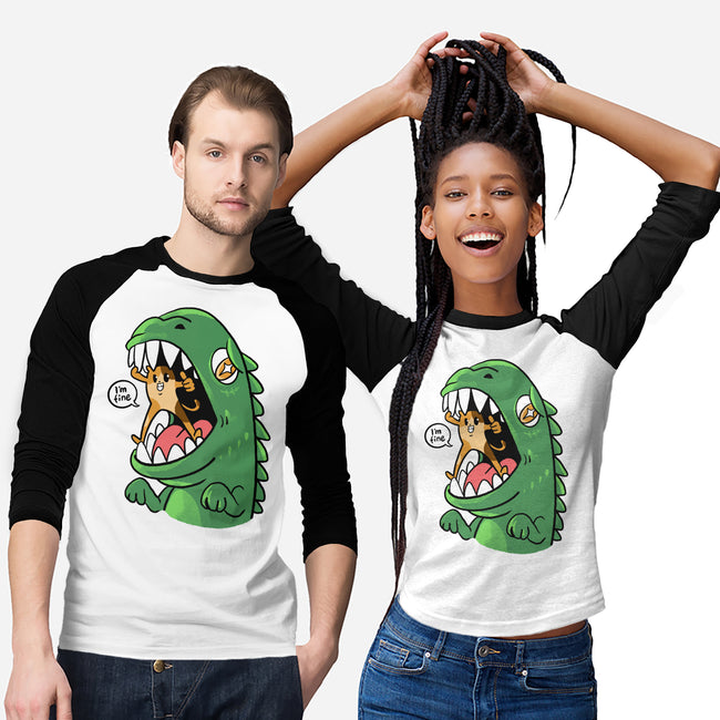 Zero Fear Cat-Unisex-Baseball-Tee-spoilerinc