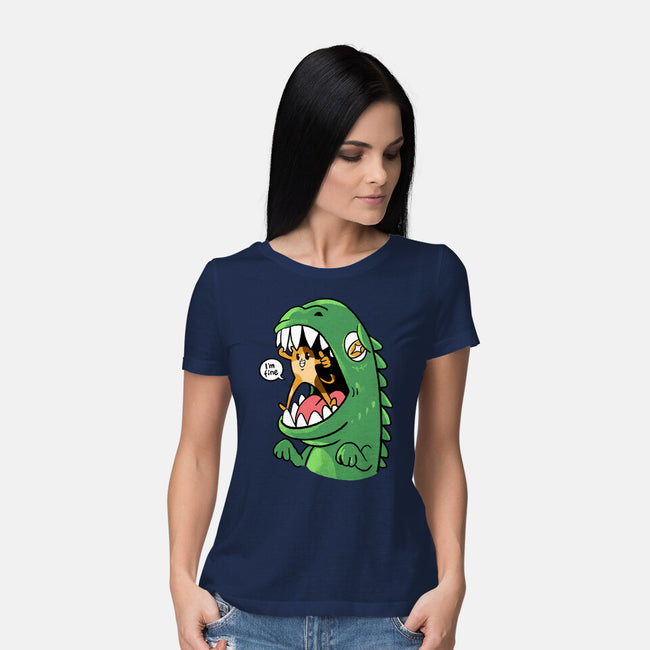 Zero Fear Cat-Womens-Basic-Tee-spoilerinc