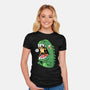 Zero Fear Cat-Womens-Fitted-Tee-spoilerinc