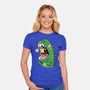 Zero Fear Cat-Womens-Fitted-Tee-spoilerinc