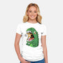Zero Fear Cat-Womens-Fitted-Tee-spoilerinc