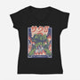 Zaku II-Womens-V-Neck-Tee-Betmac